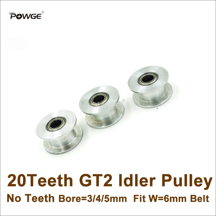 POWGE 5pcs 20 Teeth 2GT ̵鷯 Ǯ  3/4/5mm ġ  6mm GT2 2M Ʈ 20 T 20 Teeth GT2  Ǯ 